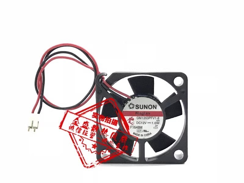 SUNON GM1203PFV1-8 3010 DC12V 1.0W 3CM 2-Wire Silent Cooling Fan