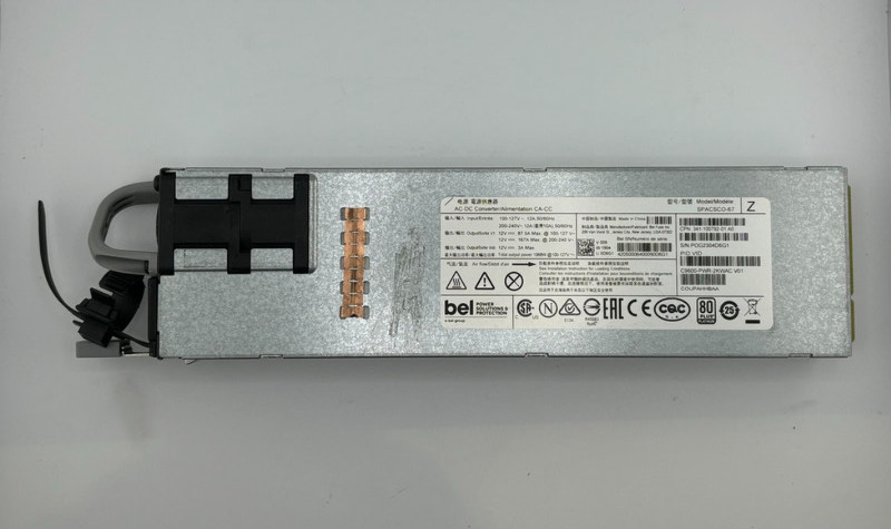 CISCO DELTA AWF-2DC-2112W AC 2100W POWER SUPPLY FOR CISCO CATALYST 9400 SERIES