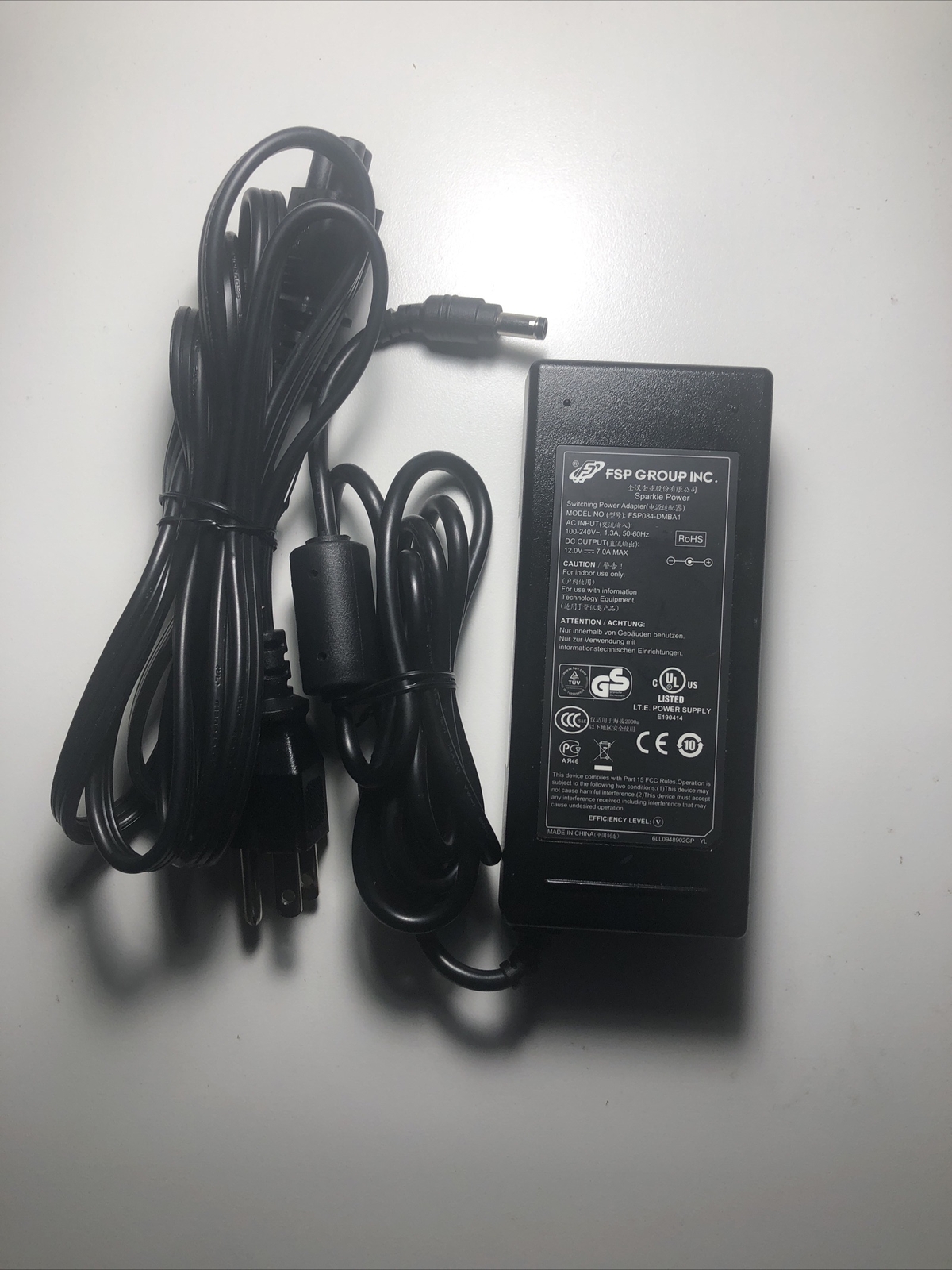  FSP GROUP INC. FSP084-DMBA1 12V 7A 100-240V Switching Power Supply 