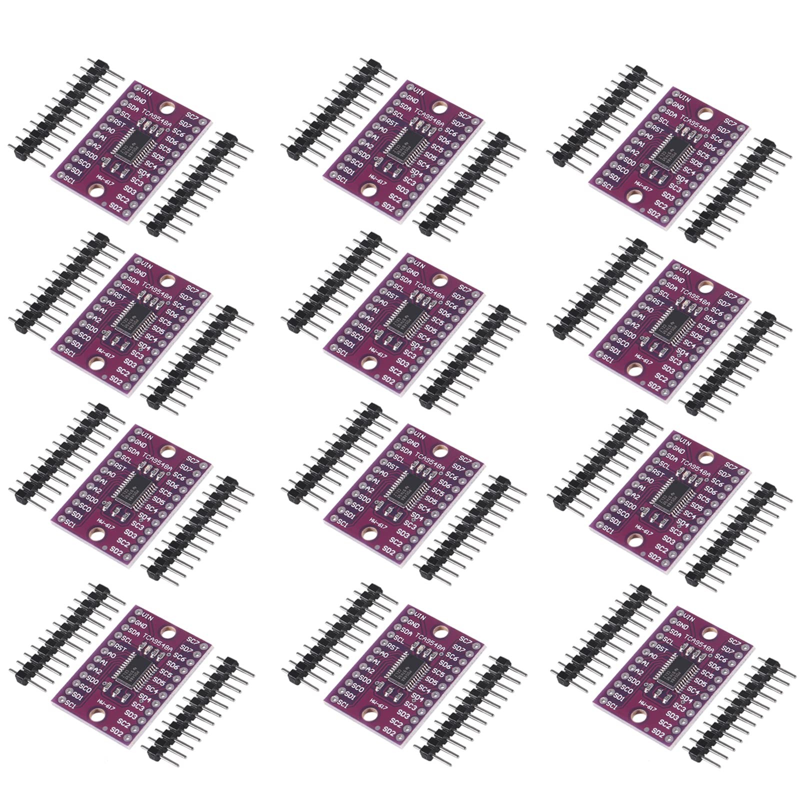 AITRIP 12PCS TCA9548A I2C IIC Multiplexer Breakout Board Module 8