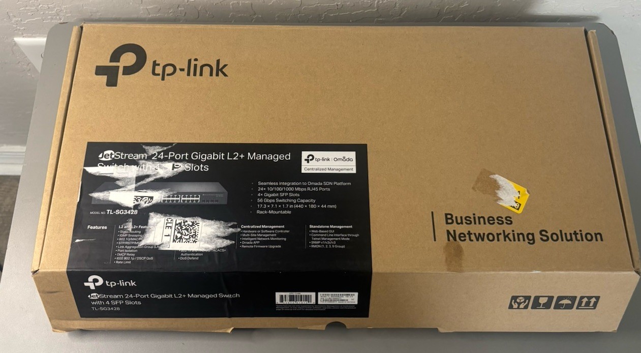 TP-Link TL-SG3428 JetStream24-Port L2 Managed Gigabit Switch with 4 SFP Slots