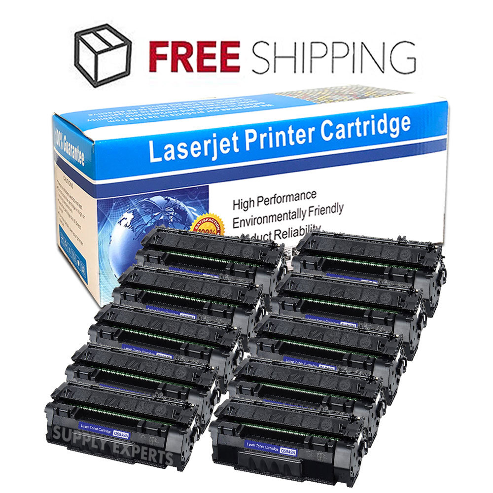 10PK 49A Q5949A Toner Cartridge for HP Laserjet 3392 1160Le 1320n 3390 Laser Ink