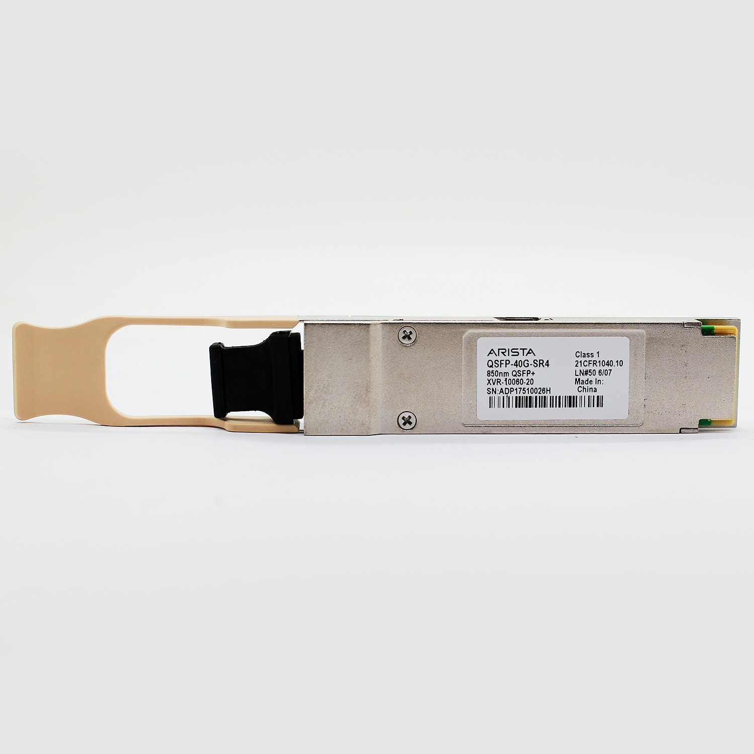 Arista XVR-10060-20 QSFP-40G-SR4 40GBase-SR4 QSFP+ Transceiver Module