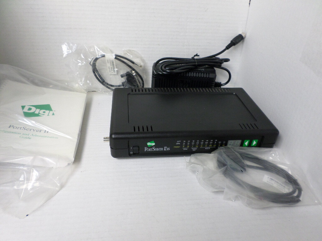 New Digi 50000309-02 Portserver II 16 Port Open Retail Box w/power supply