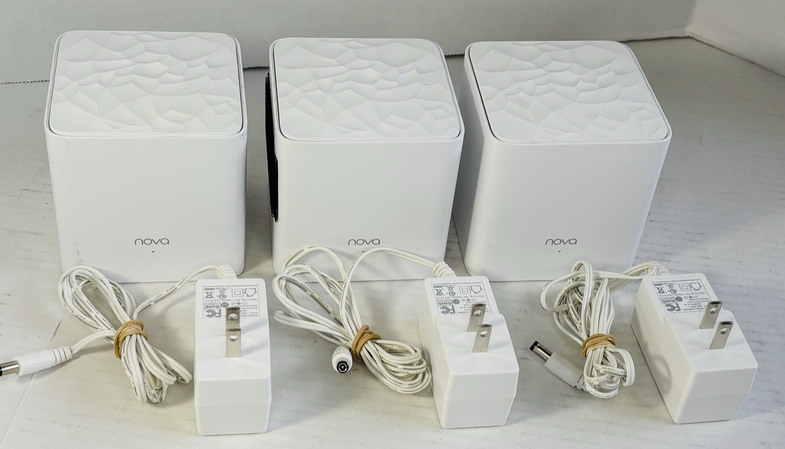 3 PACK Tenda Nova Mesh AC1200 Dual-Band White Cube WiFi Router Mesh3f