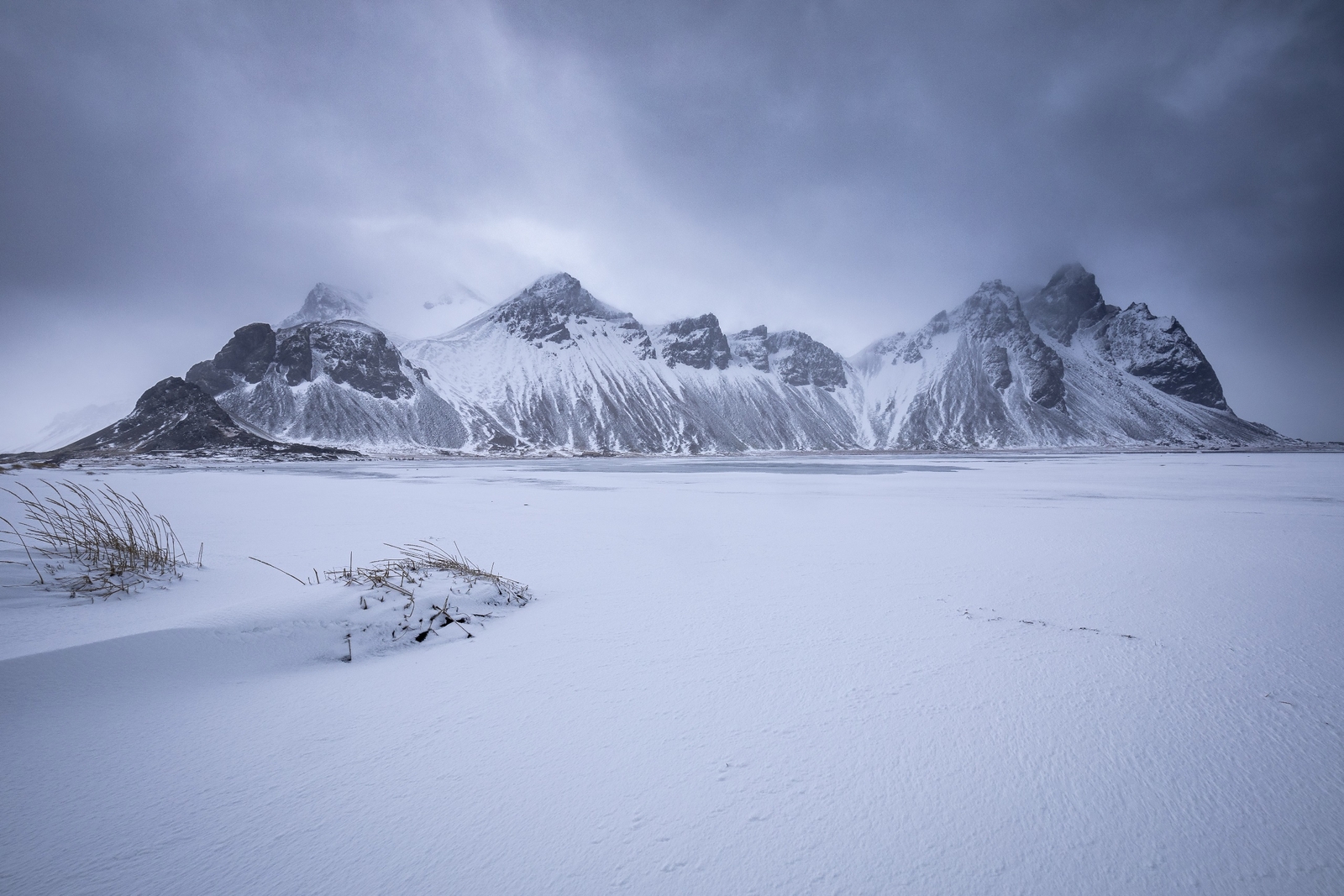 Landscape snow nature ice cold iceland Custom Gaming Mat Desk