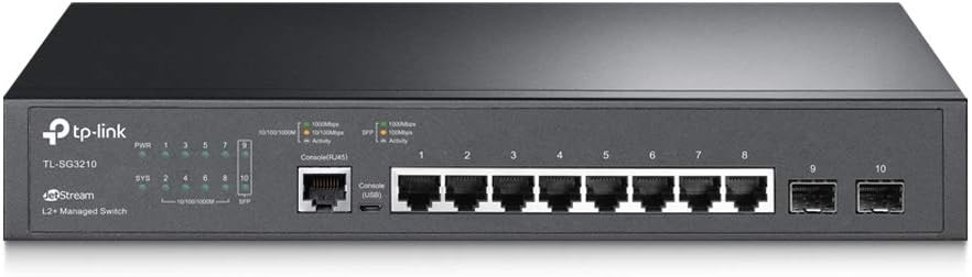 Omada SG3210 v3 8 Port Gigabit Switch 2 SFP Slots SDN Integrated L2 Smart