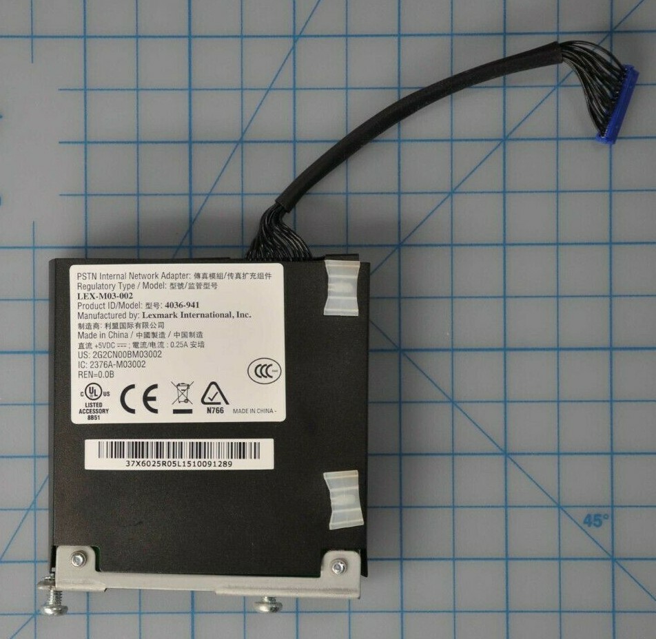 Lexmark MX/CX/XM/XC Series Fax Card OEM 40X7854