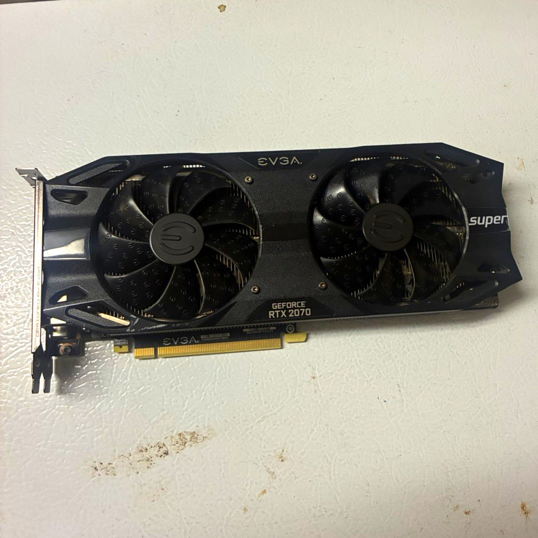 EVGA NVIDIA GeForce RTX 2070 Super GPU DisplayPort HDMI USB-C PCIe x16