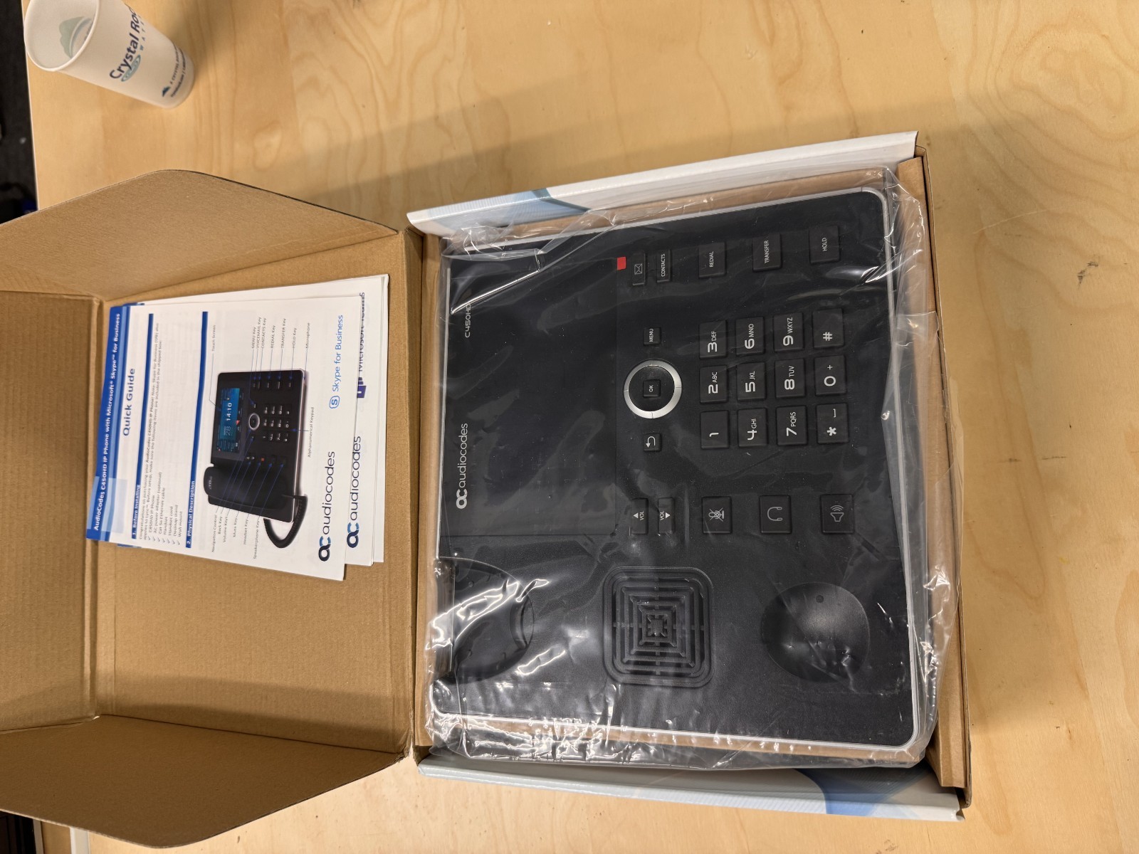 AudioCodes TEAMS-C450HD-BW IP Phone GGWV00721 open box C450HD
