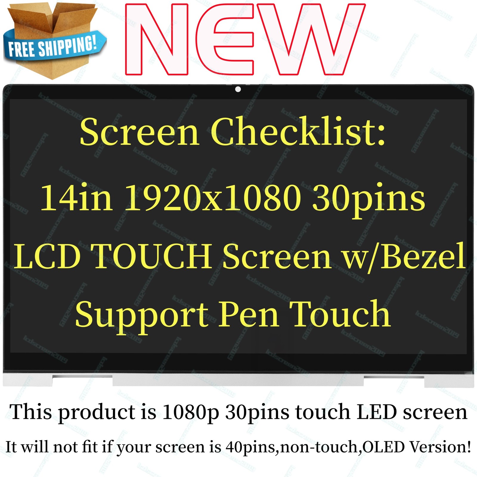 NV140FHM-N40 N41025-001 HP Envy x360 14-ES 14T-ES000 14-ES0010CA Touch Screen