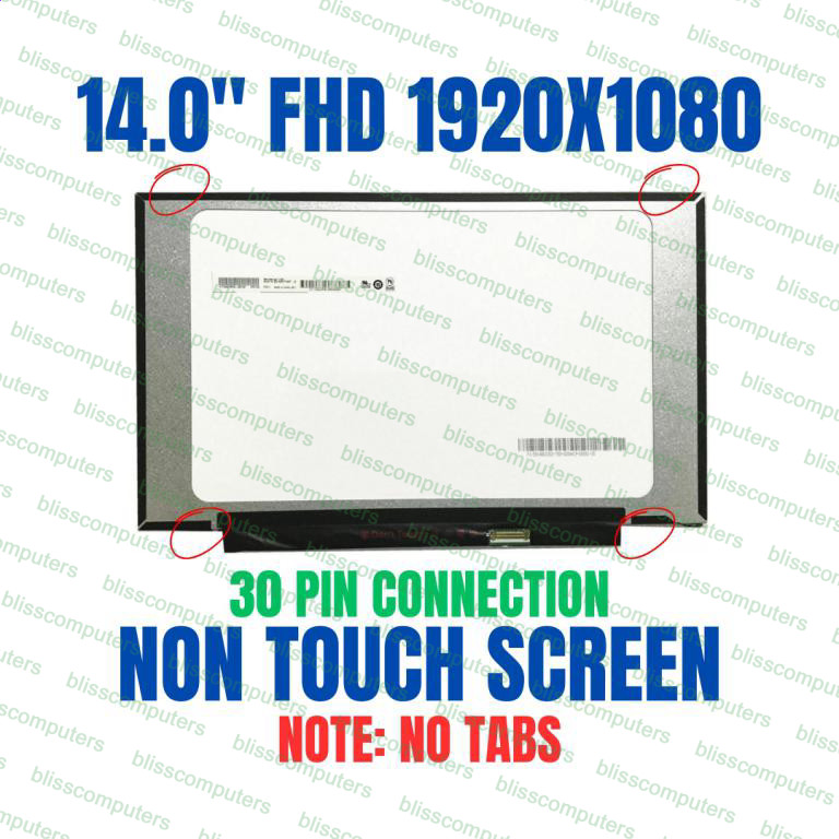 REPLACEMENT 14.0" Led FHD IPS Display Auo B140han04.0 Hw2a B140han04.3 Hw0a