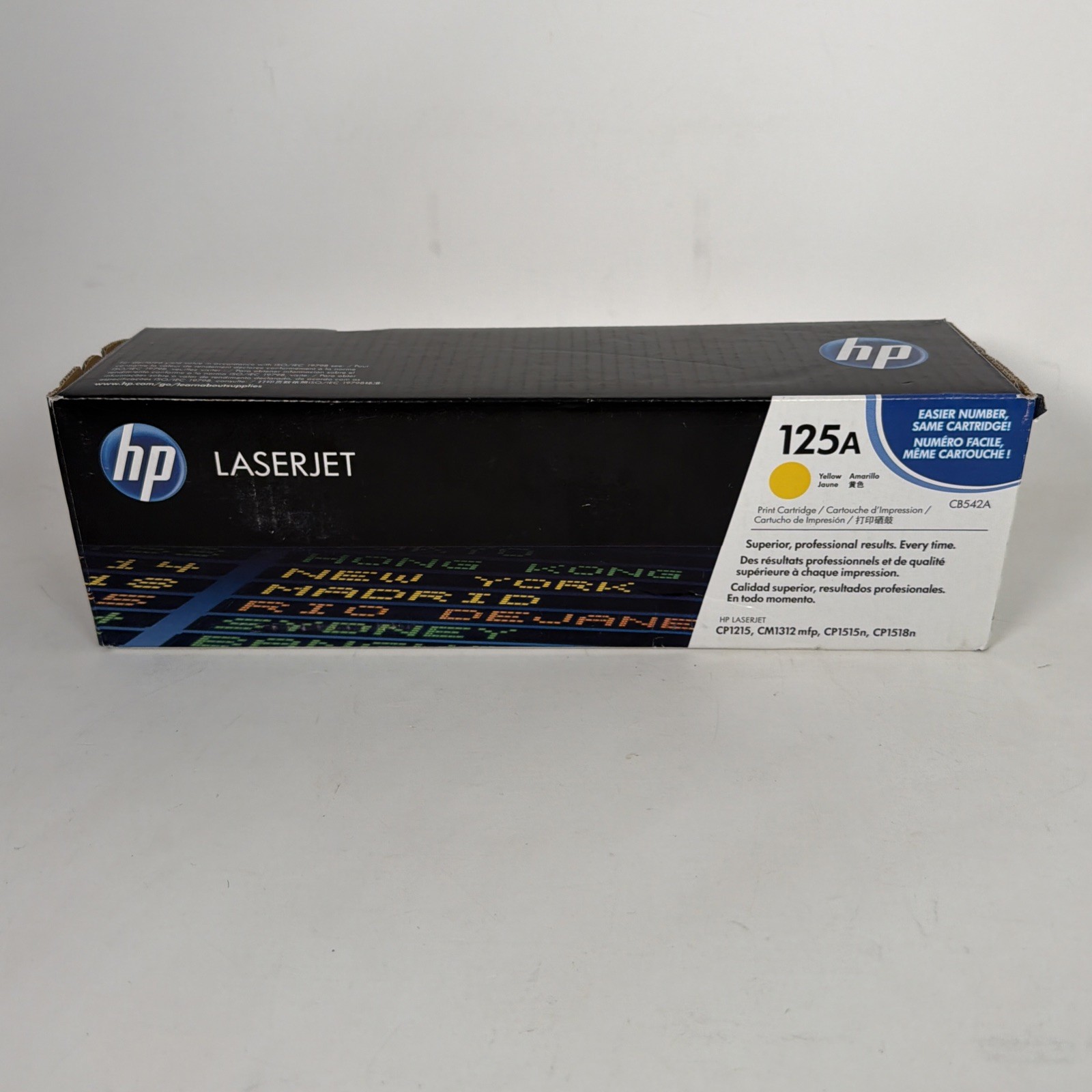 HP 125A CB542A Yellow Original LaserJet Toner Cartridge 1,400 Yield