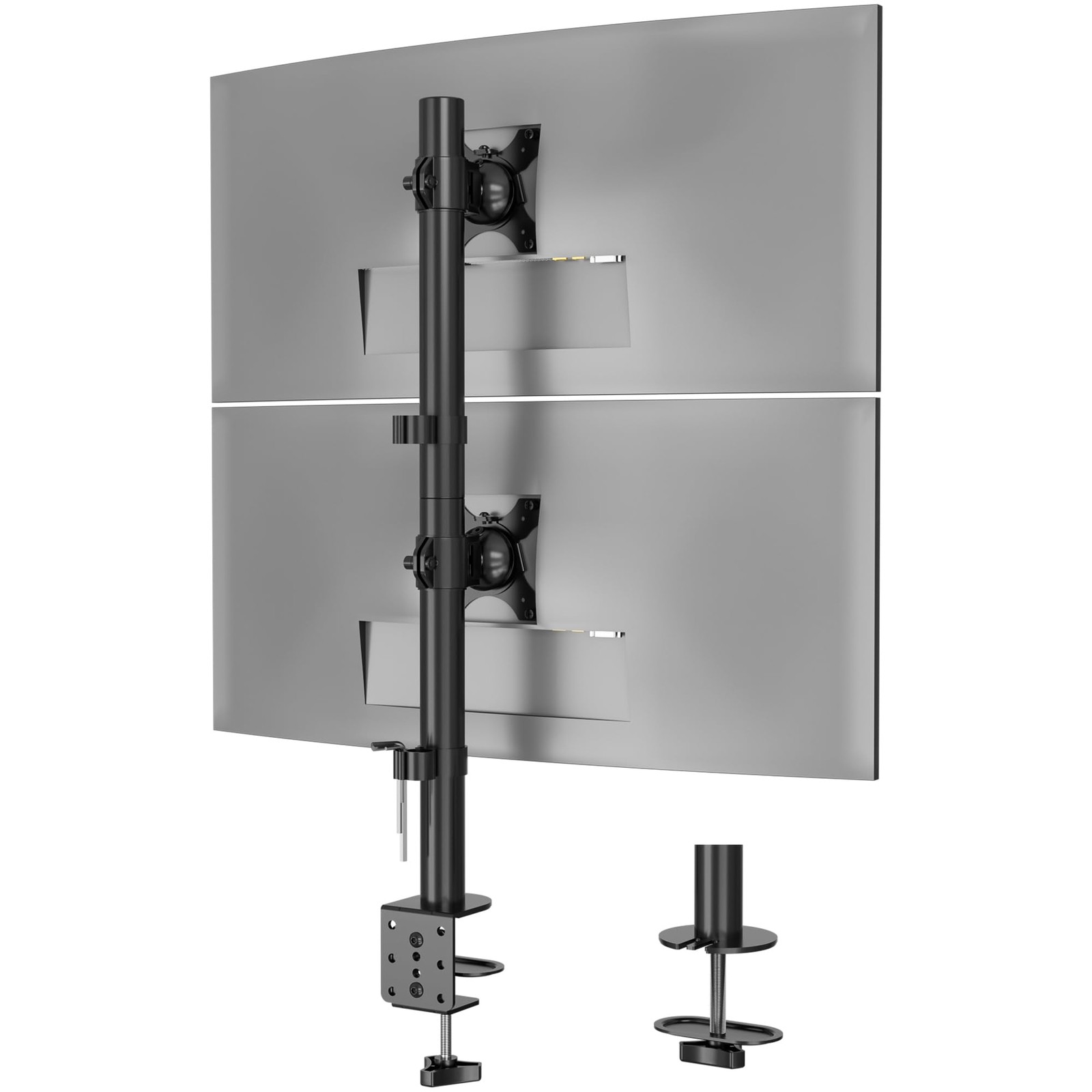DualMonitor Mount for 1334 Inch, Height Adjustable, Rotatable, Max 10kg per...