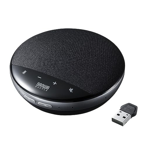 Sanwa Supply Wireless Conference Speakerphone 2.4GHz USB Connection 3m