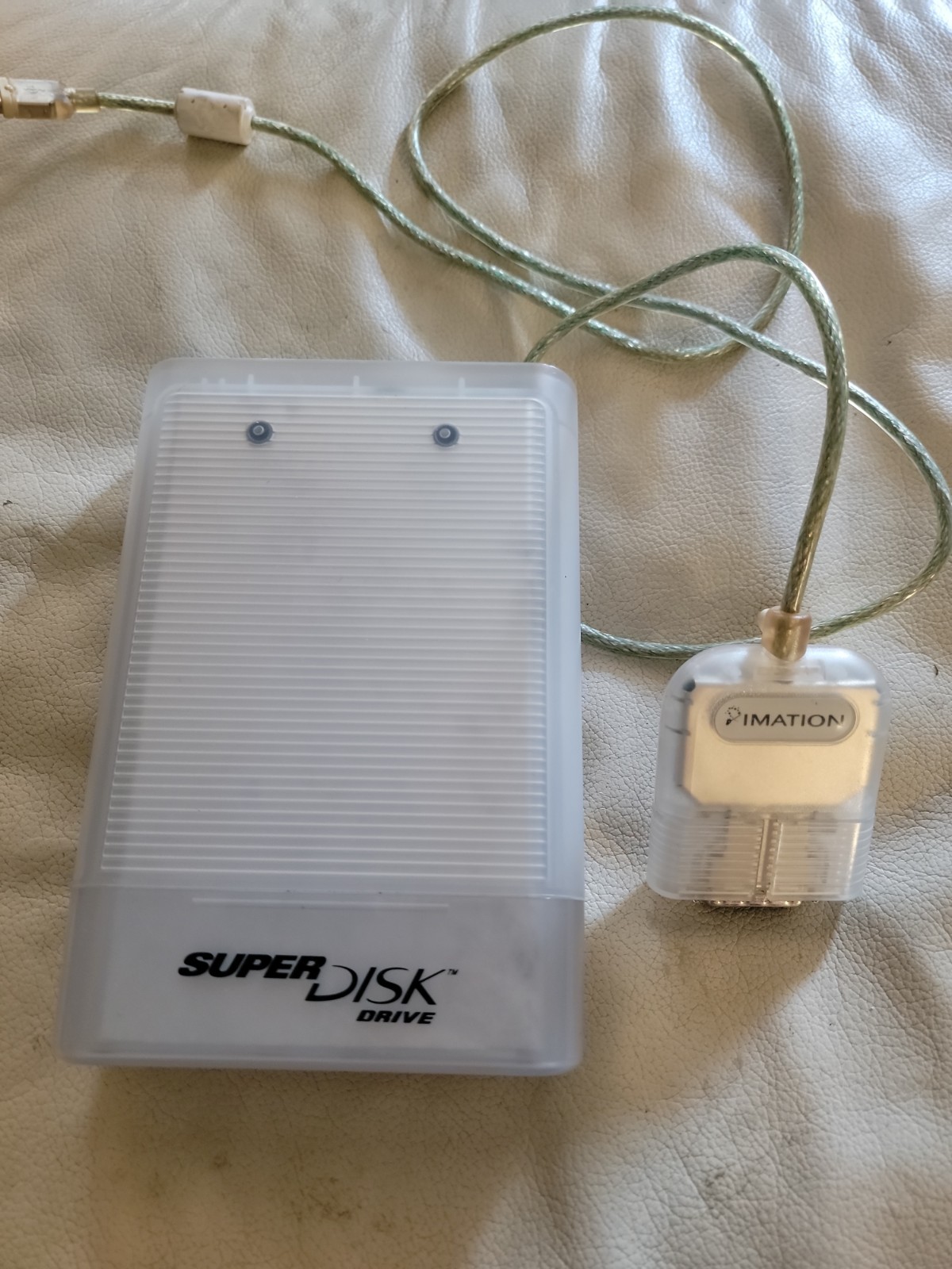 Imation Super Disk USB Drive for Macintosh Model SD-USB-M3 Floppy Disc UNTESTED
