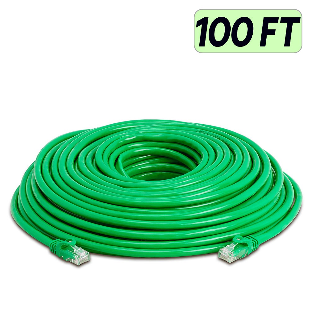Green Cat6 Cable Ethernet Cat6 Patch Cord Internet Modem Network Wire RJ45 LOT