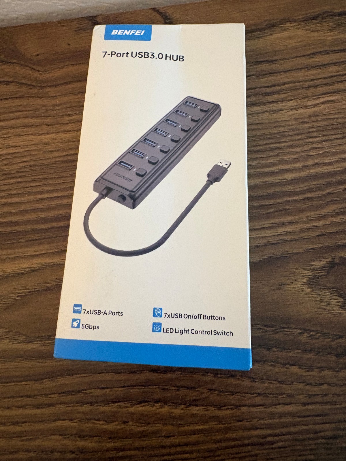 Benfei 7 Port USB 3.0 HUB New in Box