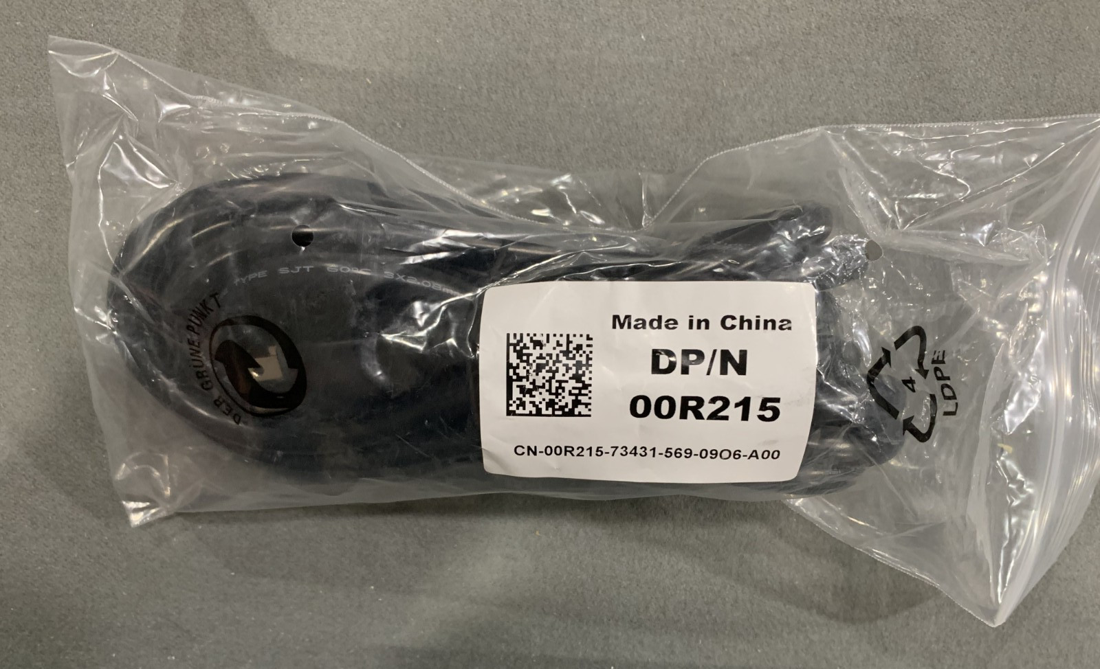 ✅ NEW Genuine Dell 10' foot Heavy Duty 3 Prong Power Cord - DP/N 00R215 UPS/Comp