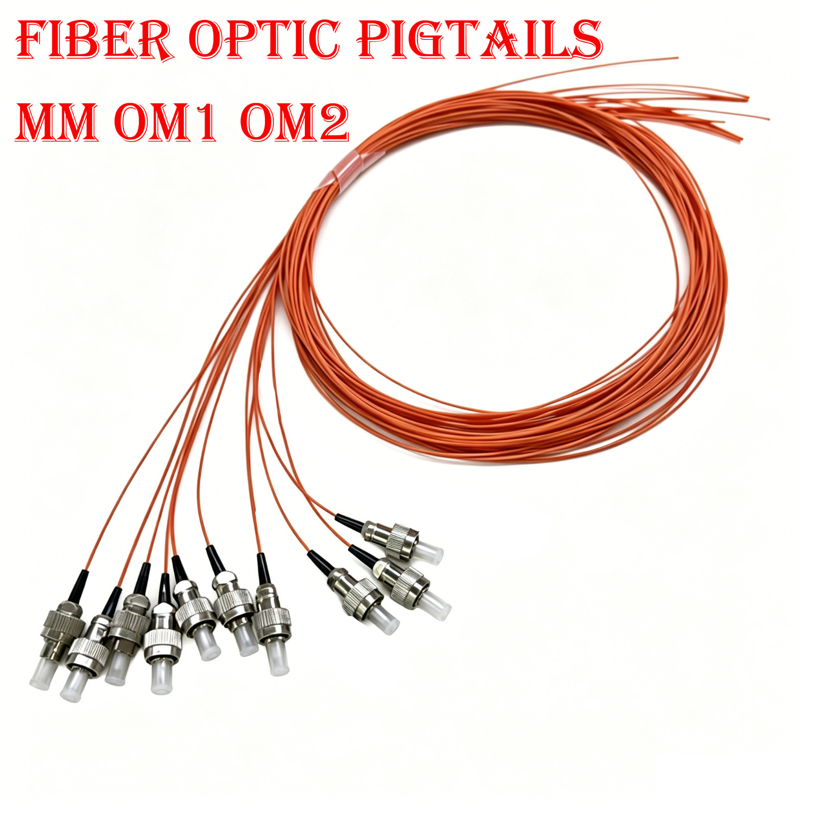 10~50pcs FC/UPC Fiber Pigtail 1.5m 0.9mm LSZH OM1 OM2 G652D Multimode FTTH FTTX