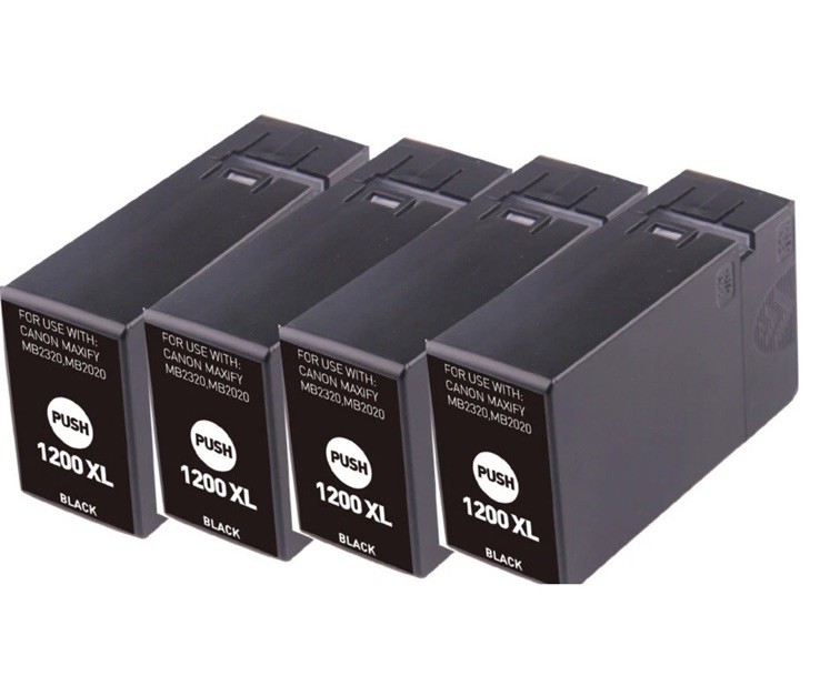 4 BLACK  PGI-1200 Ink Cartridge for MB Laser Printer MB2120 MB2020 MB2720 MB2350
