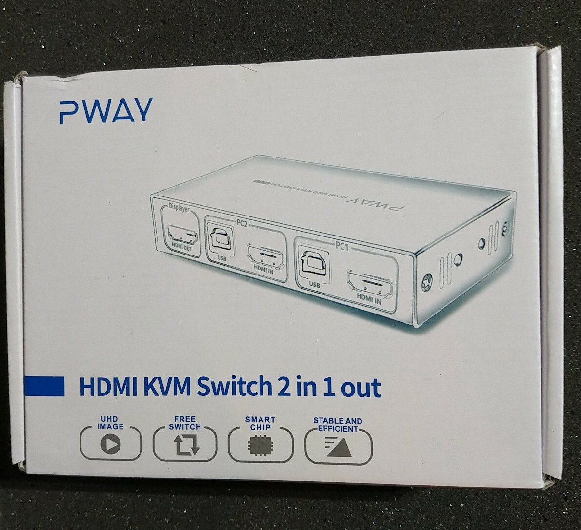 pway HDMI KVM switch 2 in 1 out (f) Lot Of 10