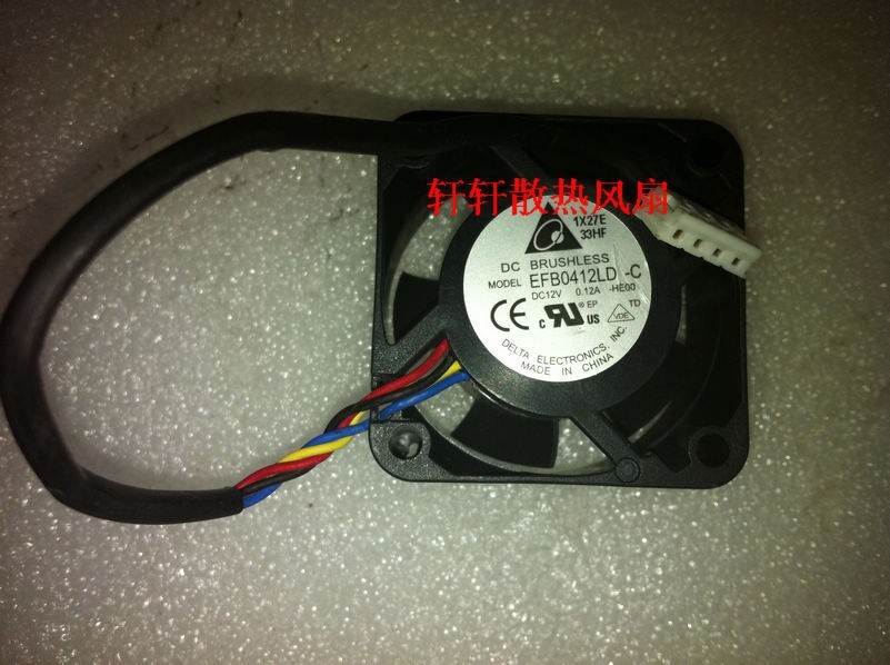 Delta EFB0412LD 4020 4CM 1U 12V 0.12A Super Silent Switch Fan