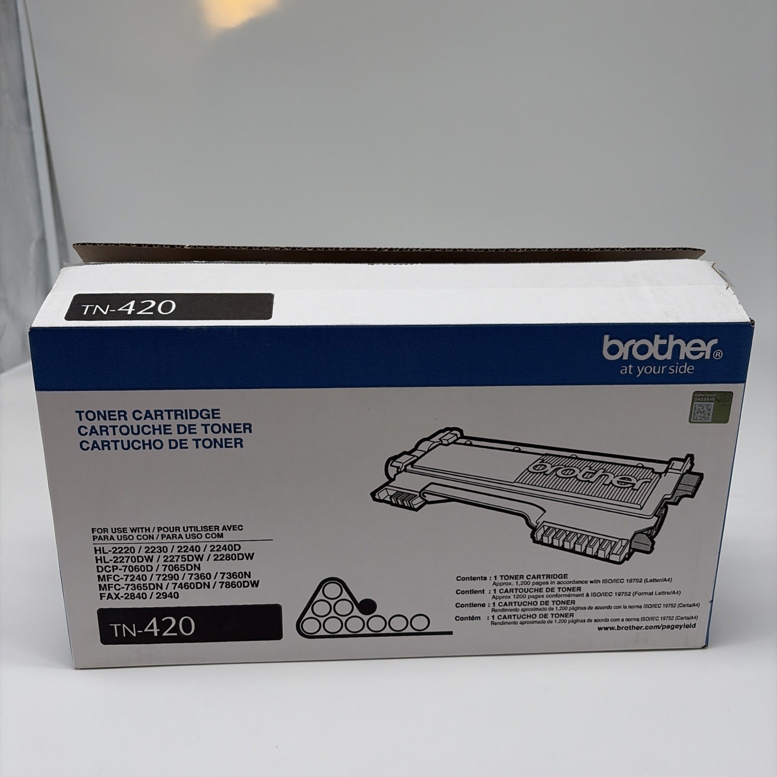Brother Toner Cartridge TN-420 Black NEW sealed OEM GENUINE