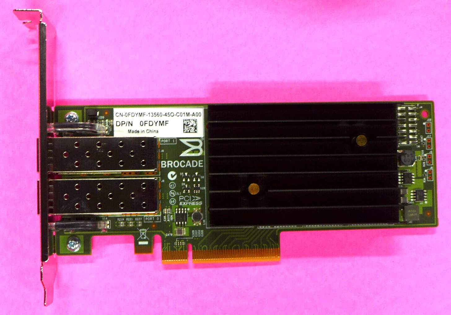 Dell Brocade 10GB Dual Port PCIe Network Adapter Full Height FDYMF