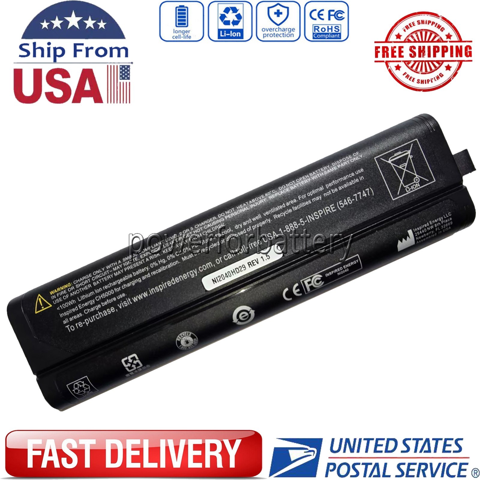 10.8V 7800mAh Li204SX NI2040HD29 Ni2040 NI2040JD29 Battery For Oscor Green 24G 
