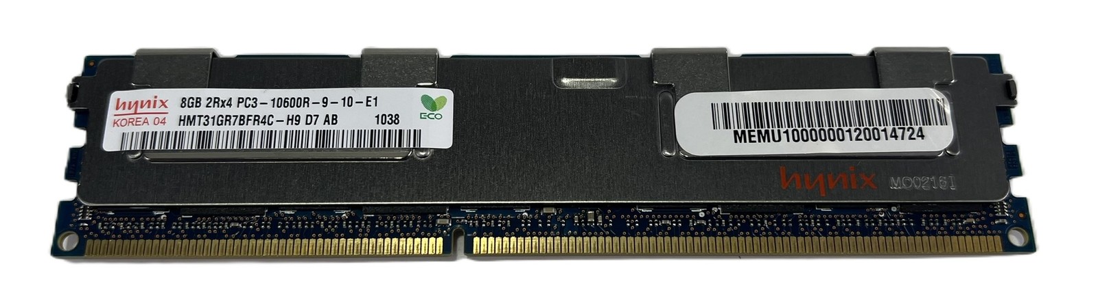 Lot of 12 Hynix 8GB DDR3 PC3 10600R Server Memory RAM HMT31GR7BFR4C (DFH)