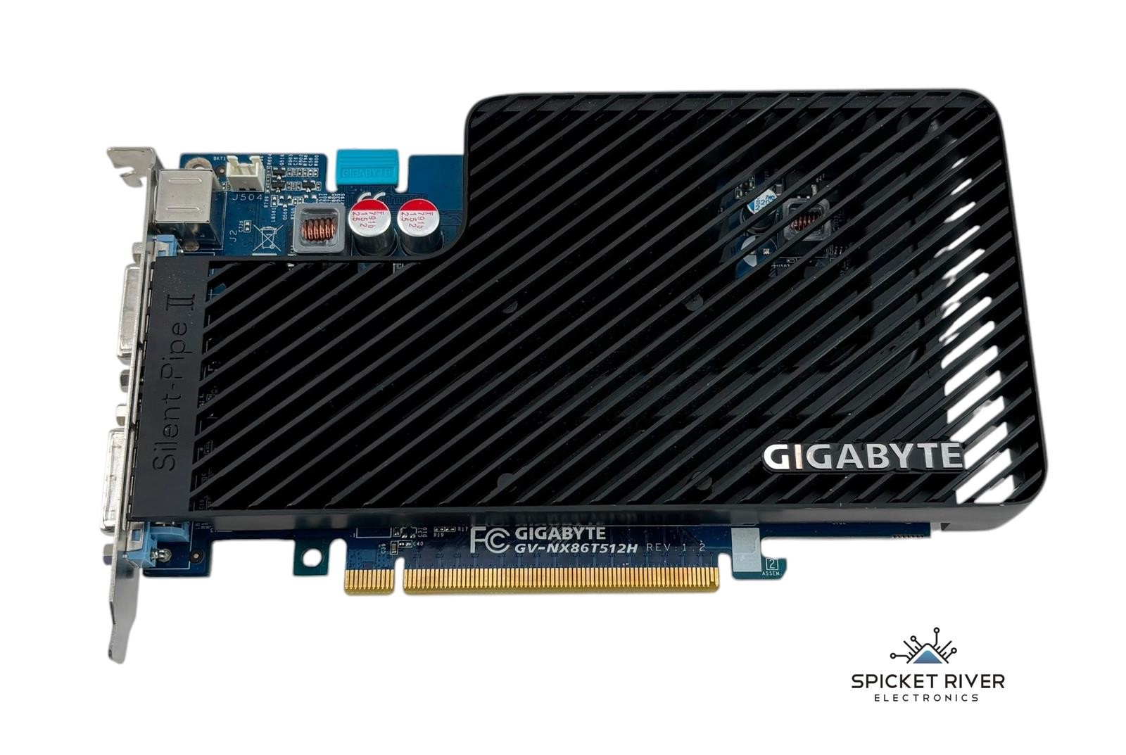Gigabyte GV-NX86T512H Desktop PCIe 16x Graphics Card 2x DVI 1x S-Video Ports