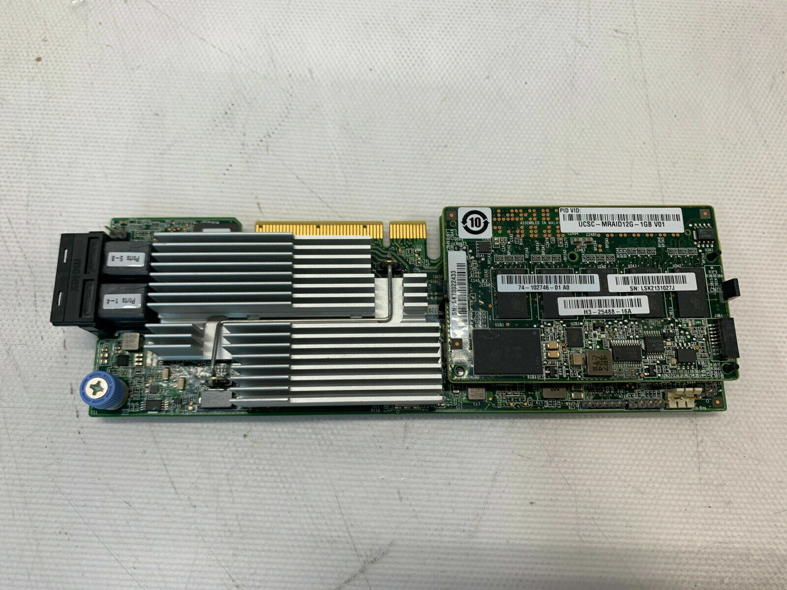 UCSC-MRAID12G-1GB V01 C.isco UCSC-MRAID12G V01 12G SAS 1GB FBWC RAID Controller