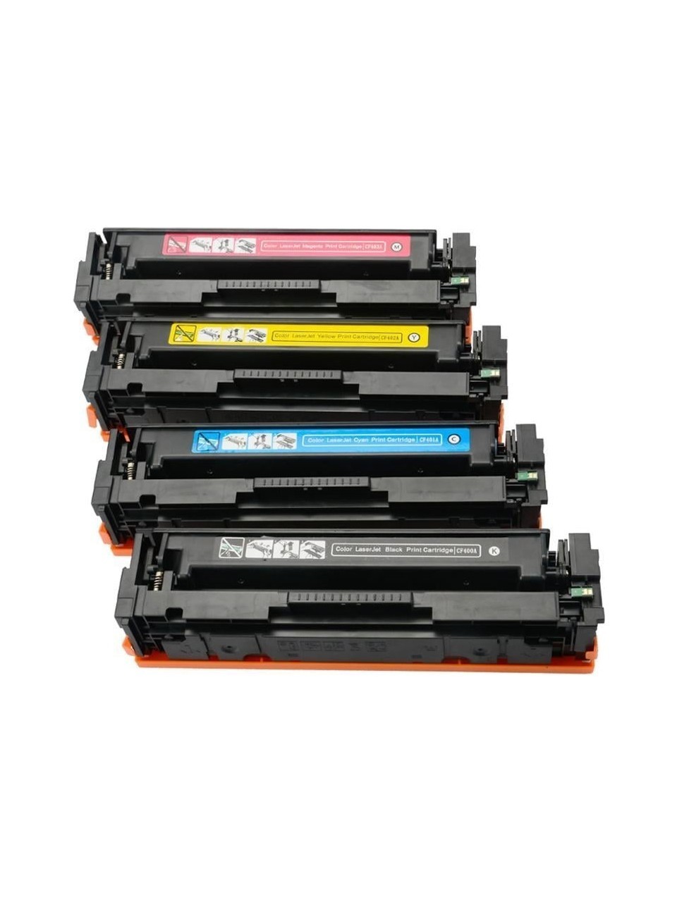 4 Pack MSE CF400A  CF401A CF402A CF403A Compatible Toner Cartridge HP 201A
