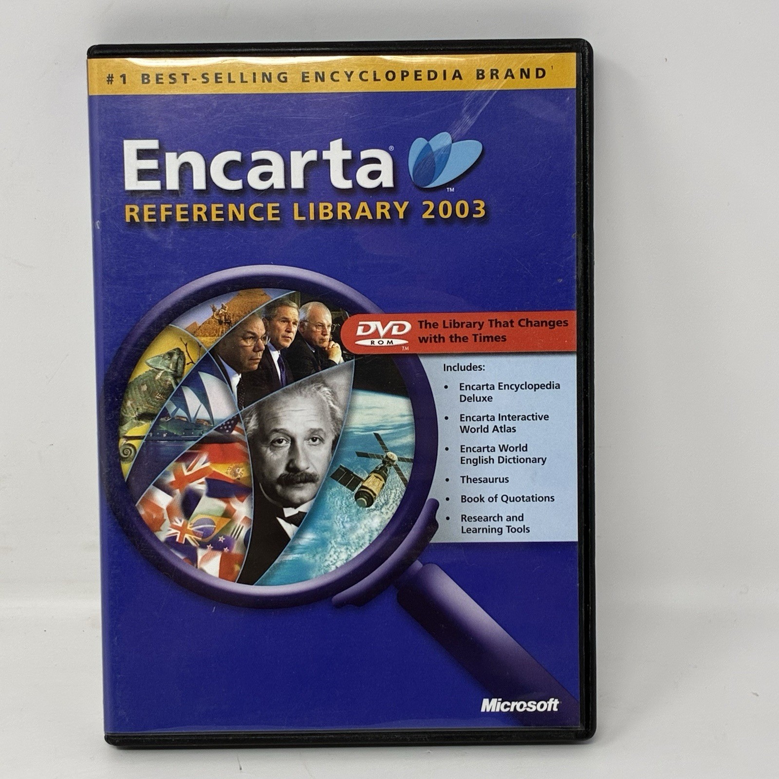 Microsoft Encarta Reference Library 2003 - Single DVD Version - NOS