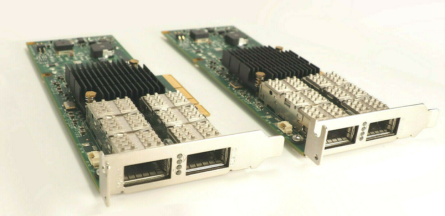 Lot of 2 Oracle 375-3696-01 SUN 40GBPs Low Profile Dual-Port HBA
