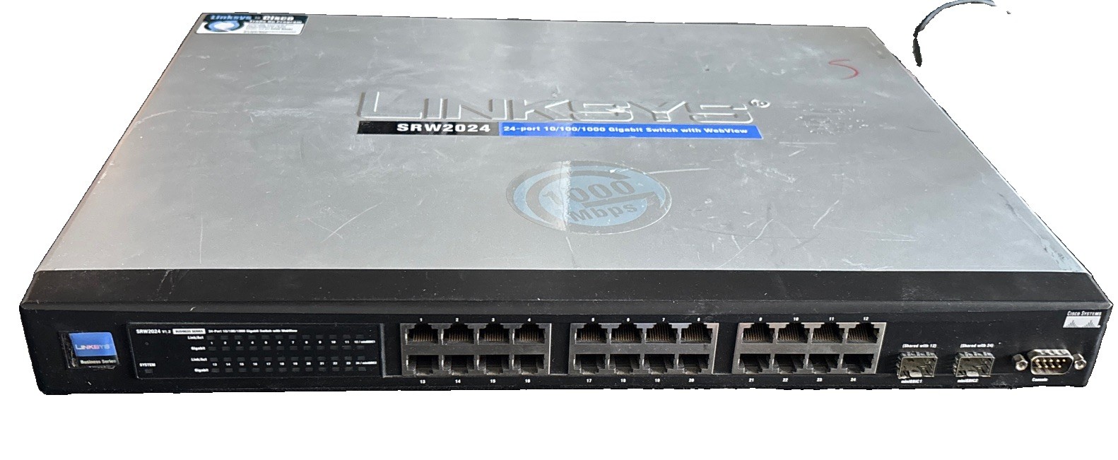 Linksys SRW2024 24-Port 10/100/1000 Managed Gigabit Switch with WebView