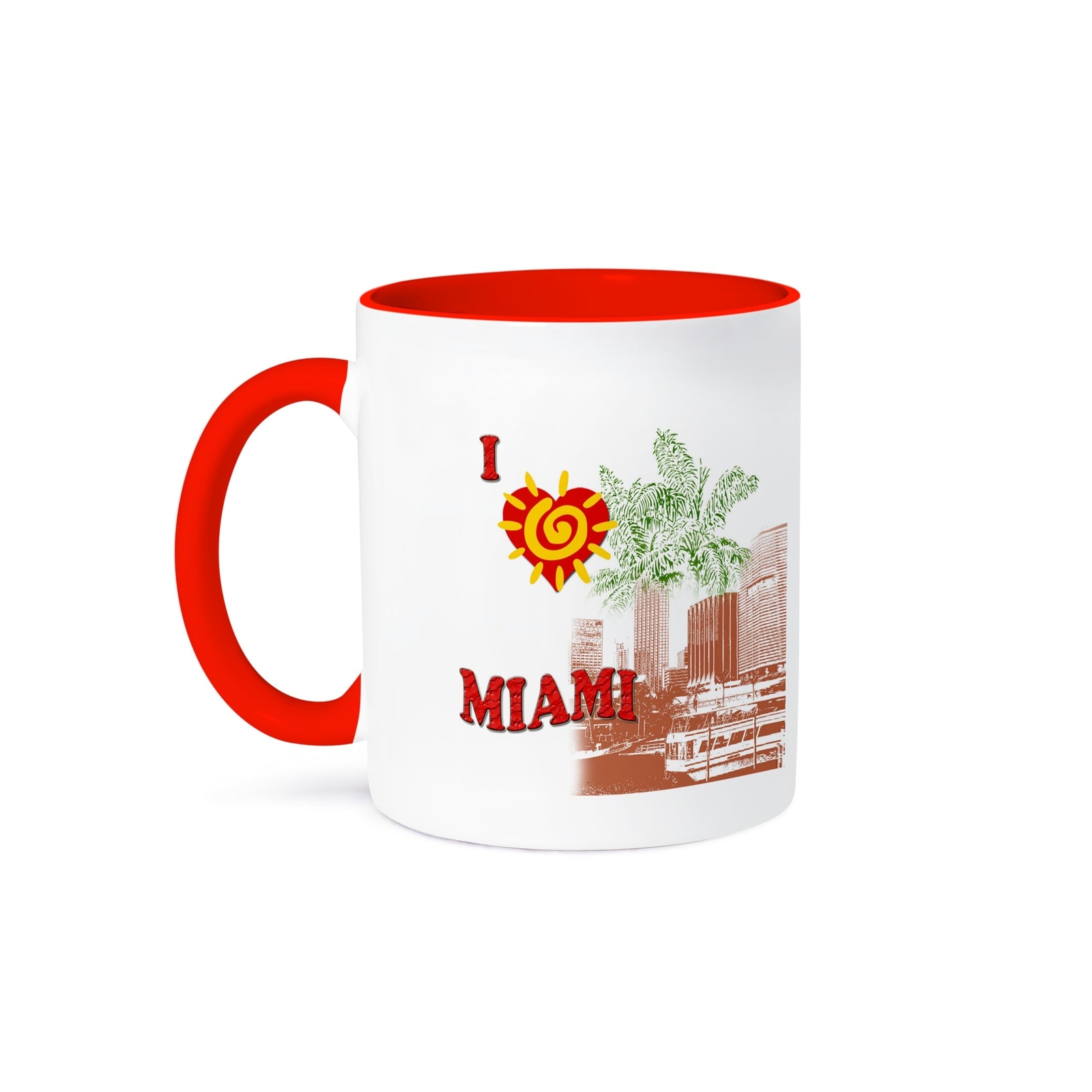 3dRose Id Rather Be Swimming Popular Saying Mug, 11oz, Red