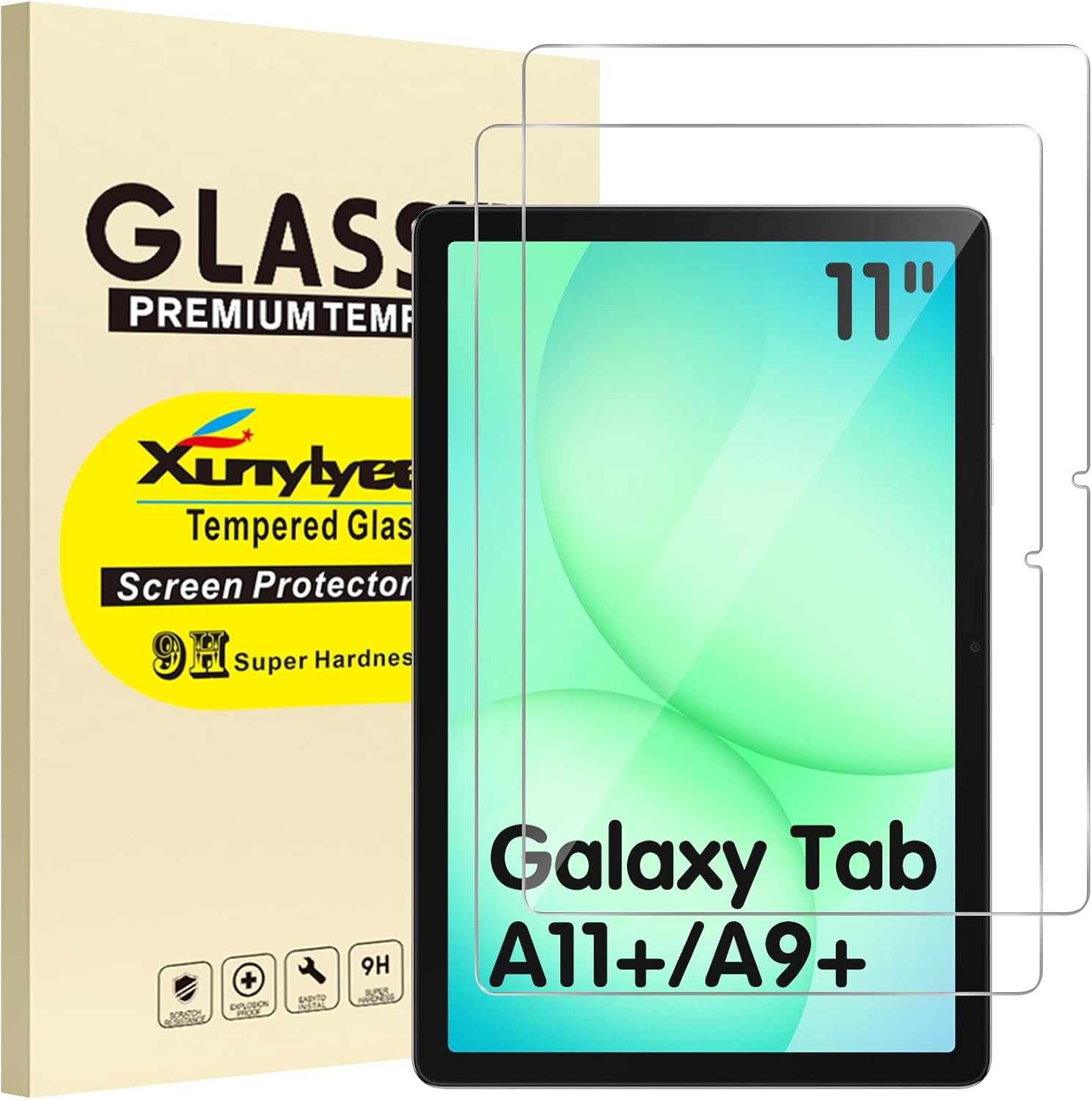 2 Pack Screen Protector for Galaxy Tab A11+/ A9+ 11 Inch | A11 Plus/ A9