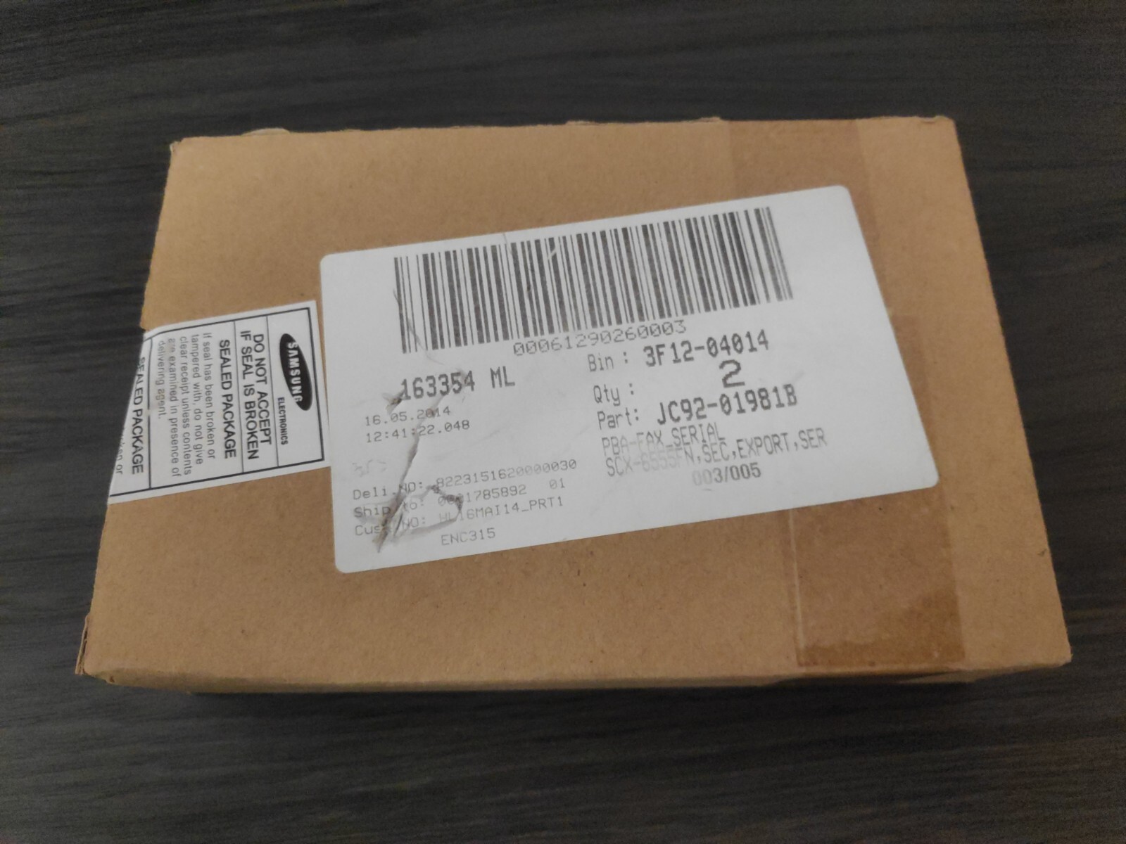* Brand NEW - Samsung JC92-01981B - PBA-FAX SERIAL * SCX-6545N & SCX-6555N *