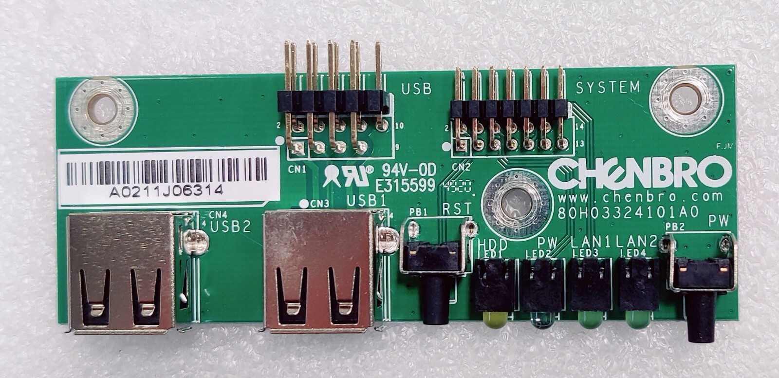 New LED board 80H03324101A0 for RM241/RM242 chassis by Chenbro
