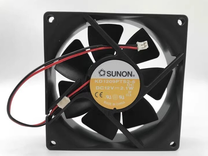SUNON KD1209PTS2-6 9225 DC12V 2.1W 92*25MM 2-pin silent case cooling fan