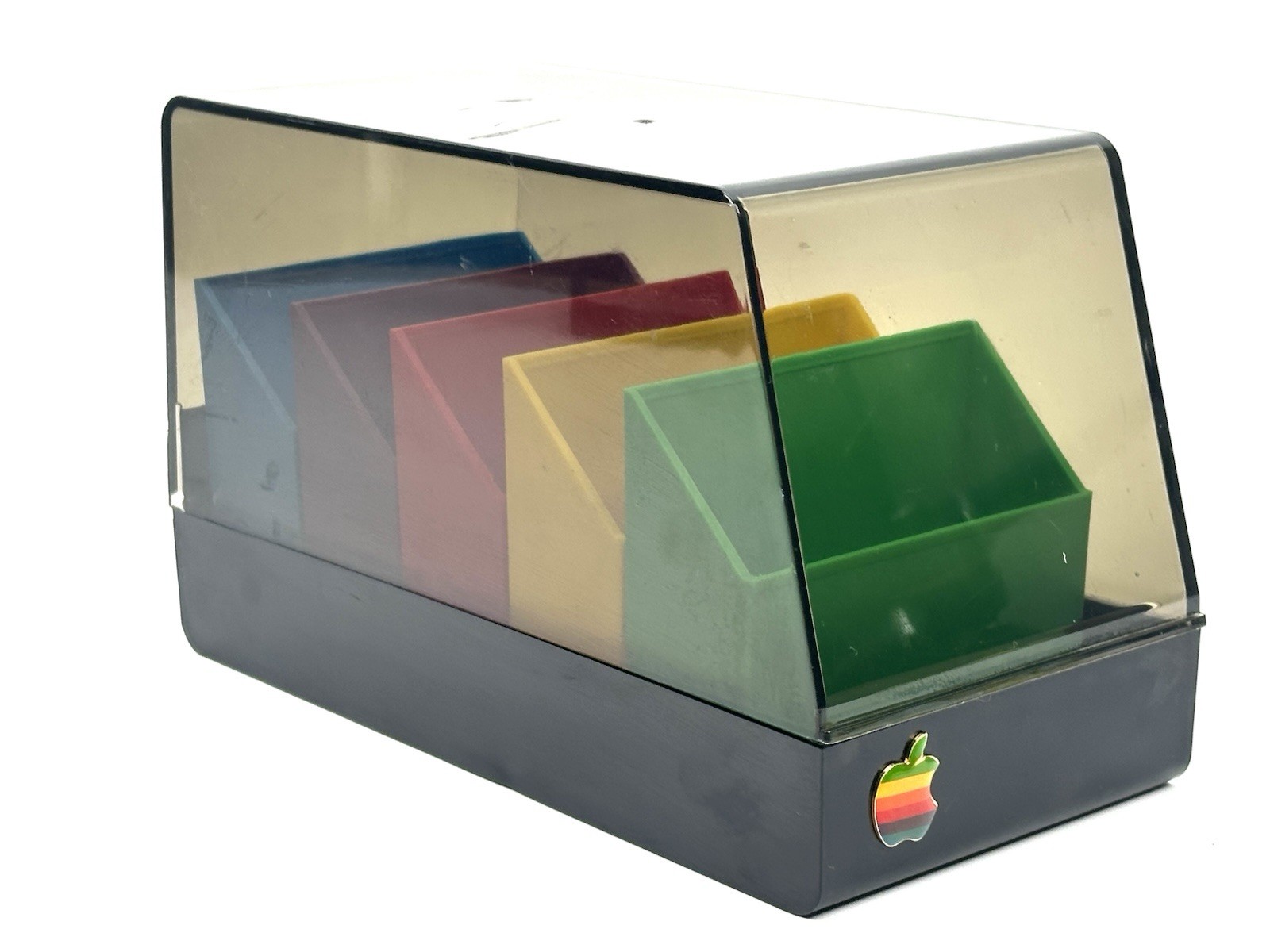 SELLER EXCLUSIVE: Authentic Apple Diskette Storage Box in rainbow logo colors