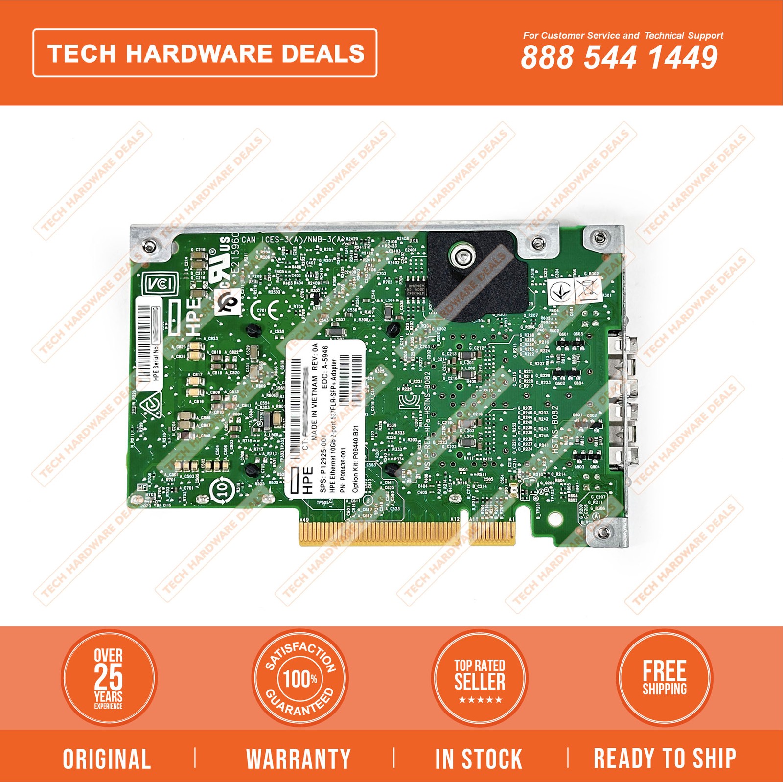 P12925-001    HPE Ethernet 10Gb 2-port FLR-SFP+ BCM57414 Adapter