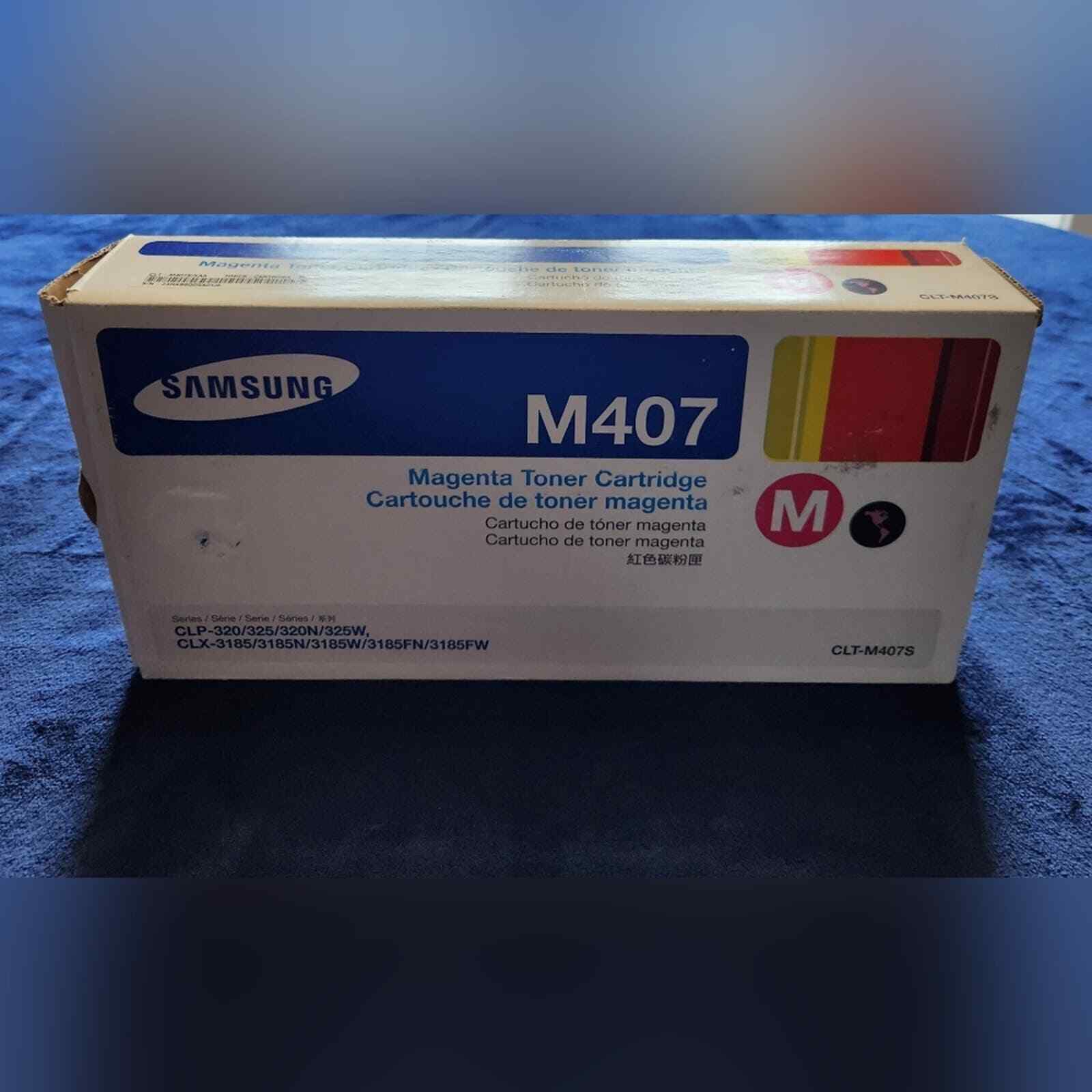 Samsung Toner Ctg 407S, Magenta CLT-M407S/XAA for Samsung CLP-325 Series New