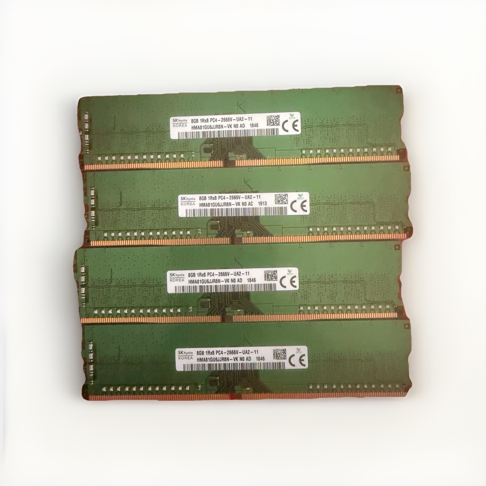 SK hynix Wintec 32GB (4x8GB) DDR4 PC4-2666V DDR3-1333 ECC DIMM RAM Modules