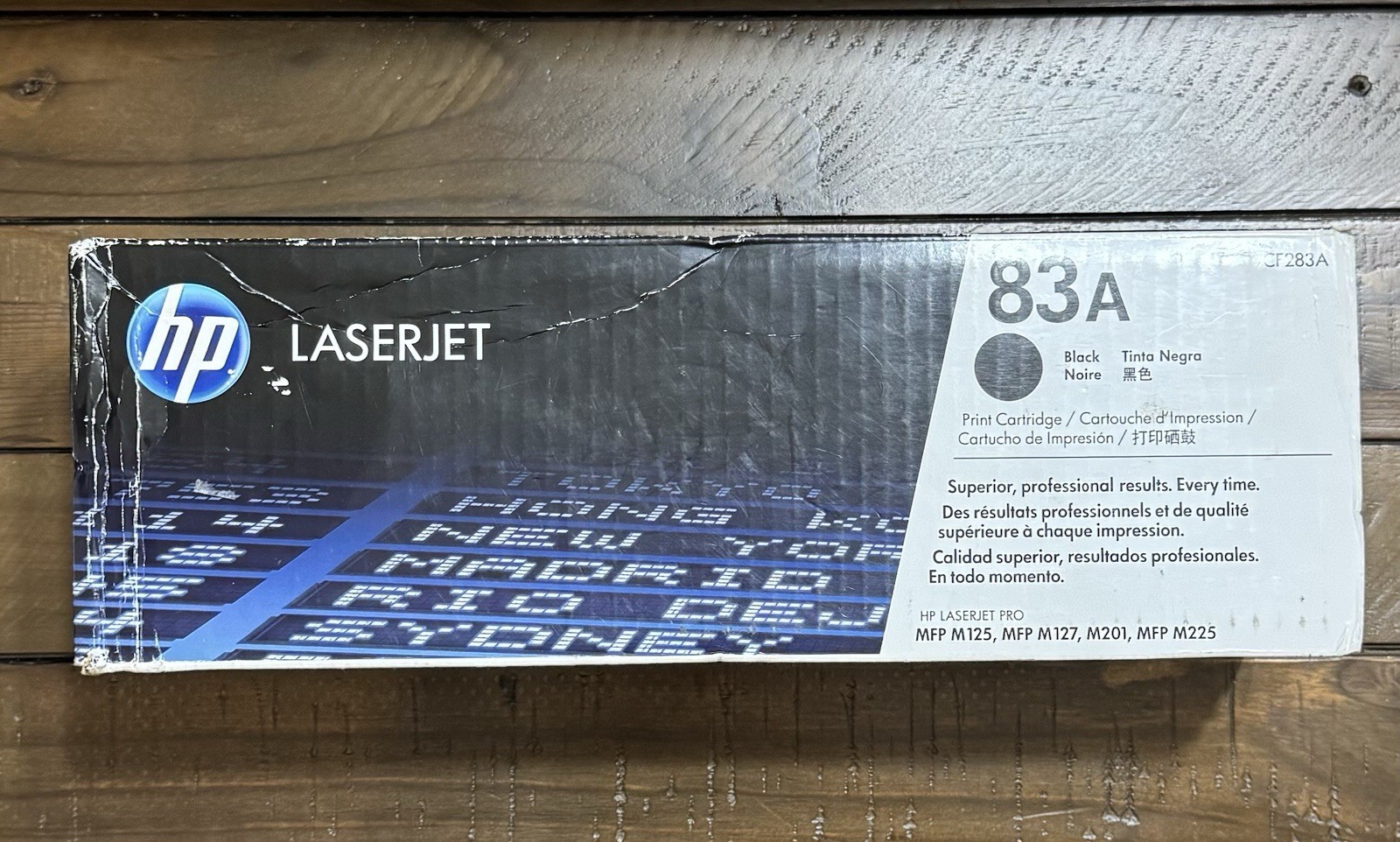 HP 83A Black Original LaserJet Toner Cartridge, CF283A OPEN BOX