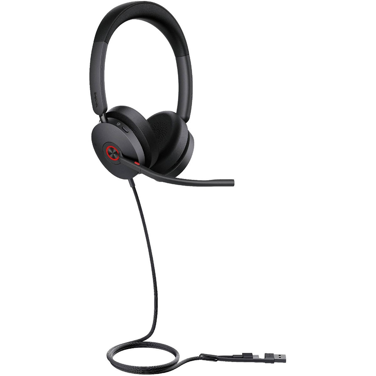 Yealink UH48 Wired ANC Closed-Back On-Ear Stereo Headset, UC