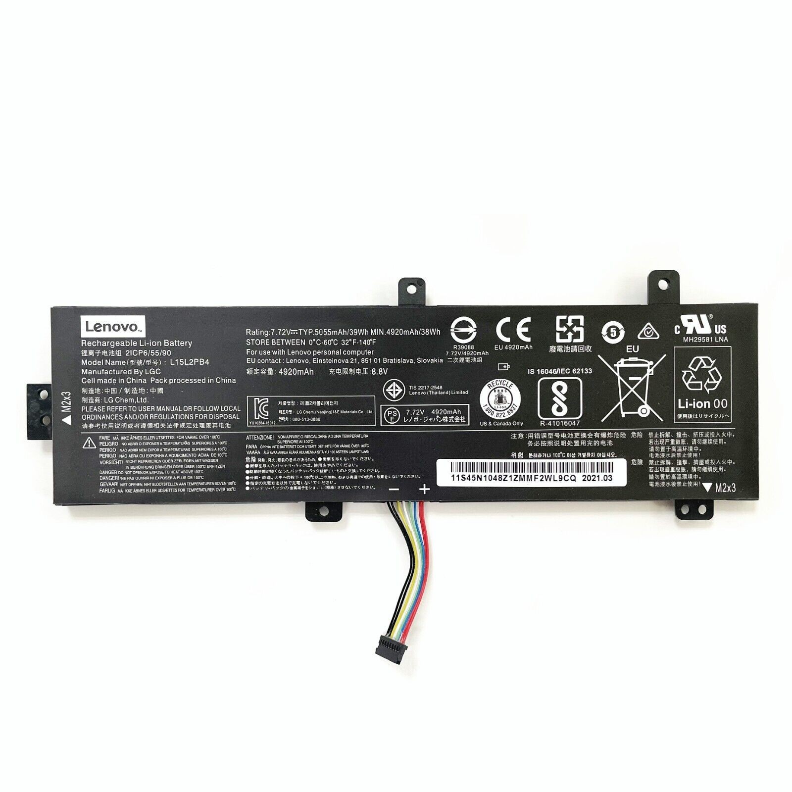 Genuine Battery L15L2PB4 L15M2PB5 For Lenovo IdeaPad 310-15ABR 15ISK 15IAP 15IKB