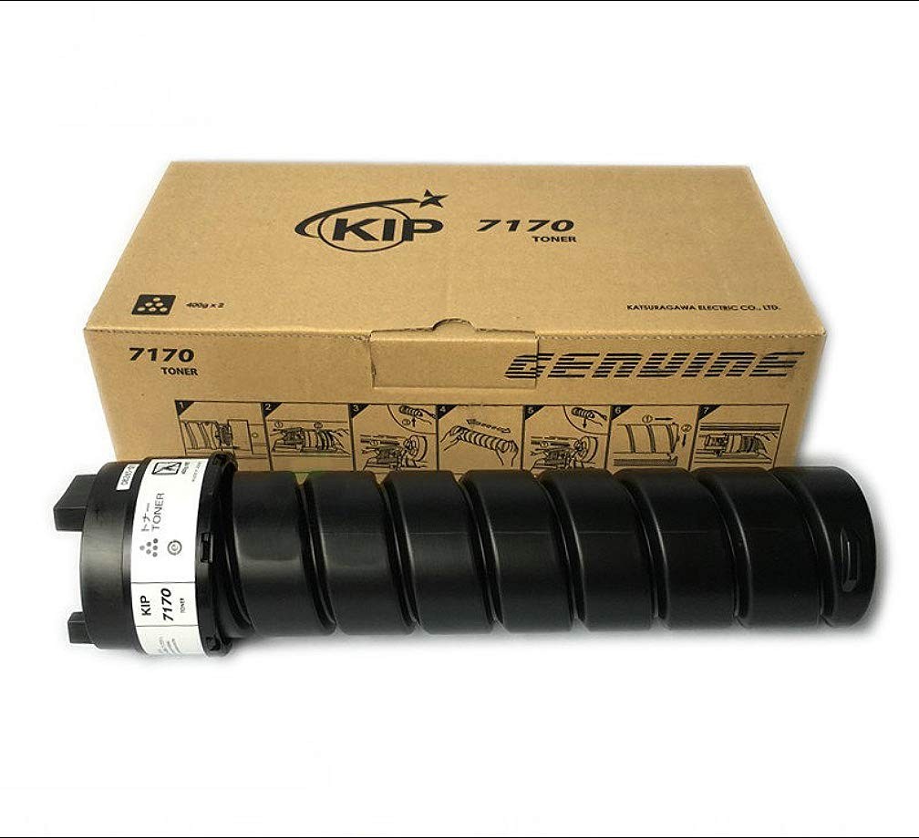 KIP Z340970010 7170 Toner Cartridge (Black) in Retail Packaging Black